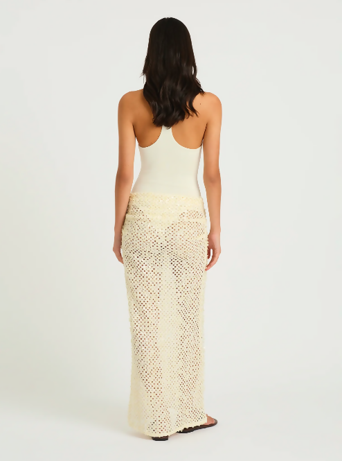 Benni Ariel Maxi Dress in Shell Size 8