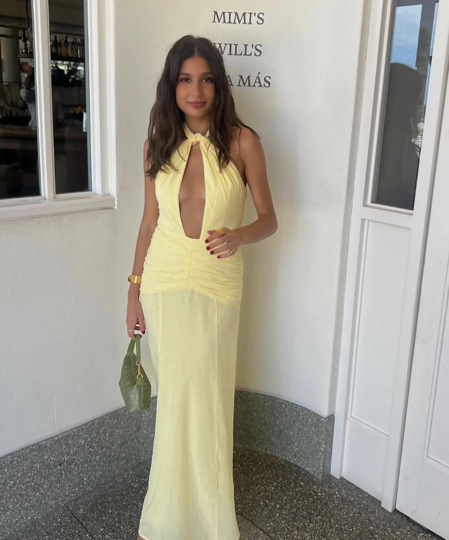Venroy Halter Neck Cut Out Maxi