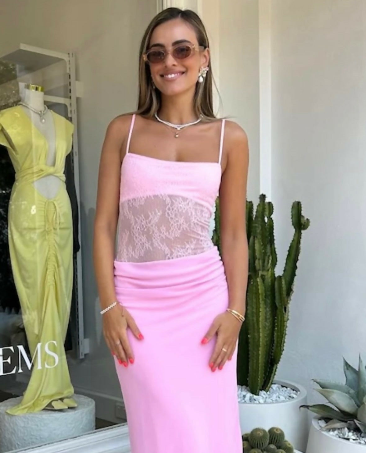 Gabrielle Maxi - Pink | The Designer Hire