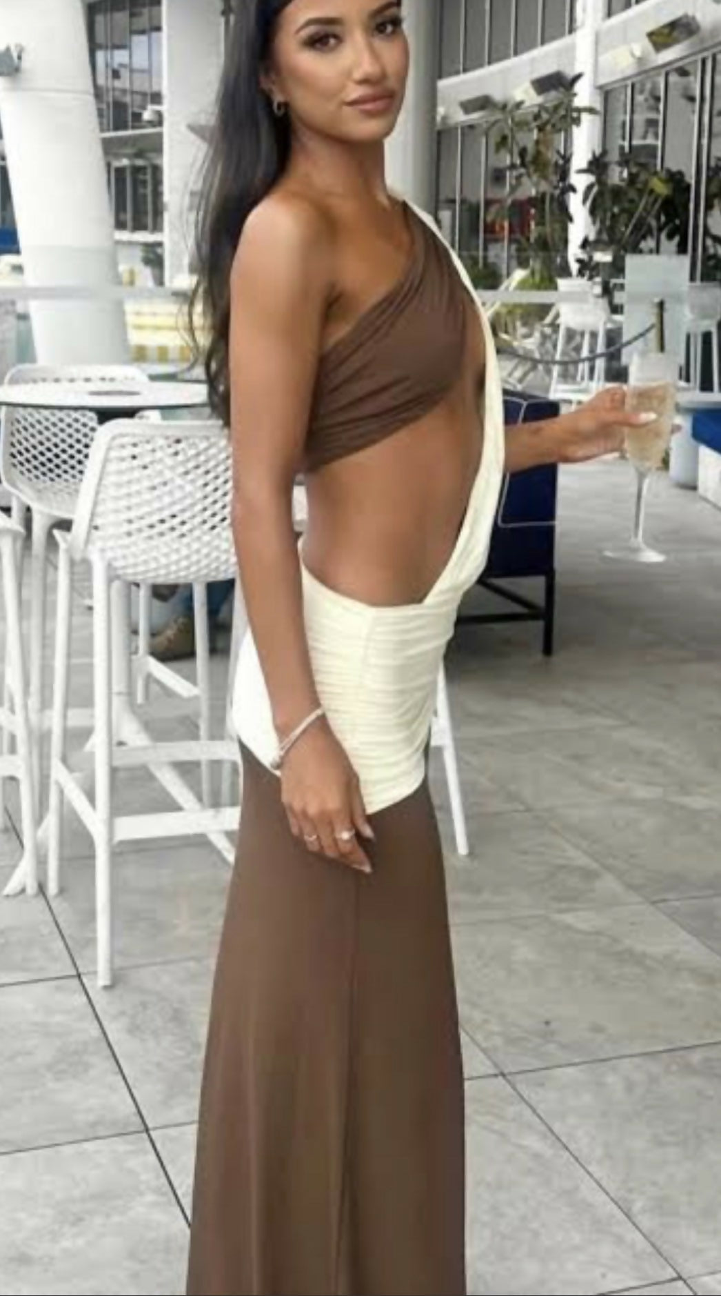 Loletta drape maxi dress Size 8