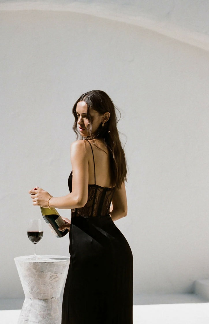 Sabo Skirt Teyah MIDI Dress Black Size XS