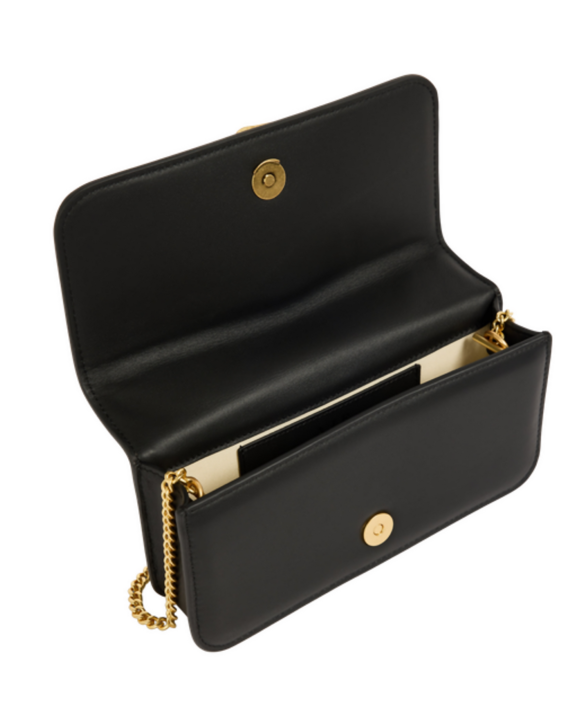 Aje Alessia Flower Clutch Black