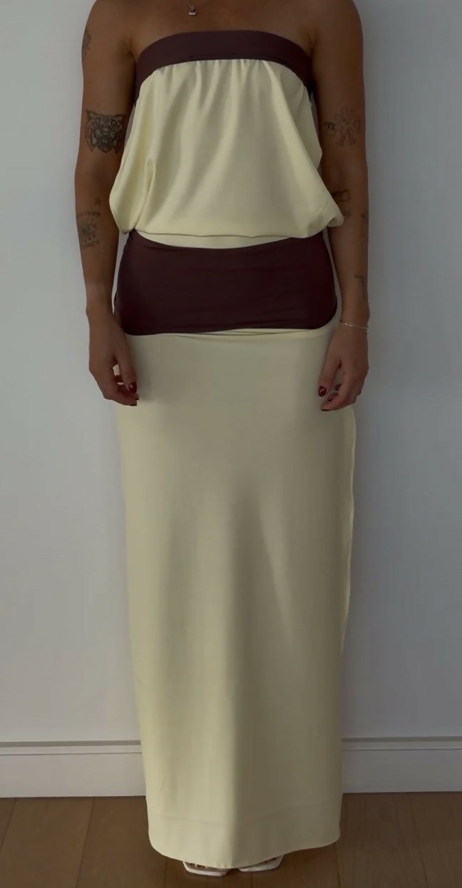 Inka maxi in colour butter Size Small