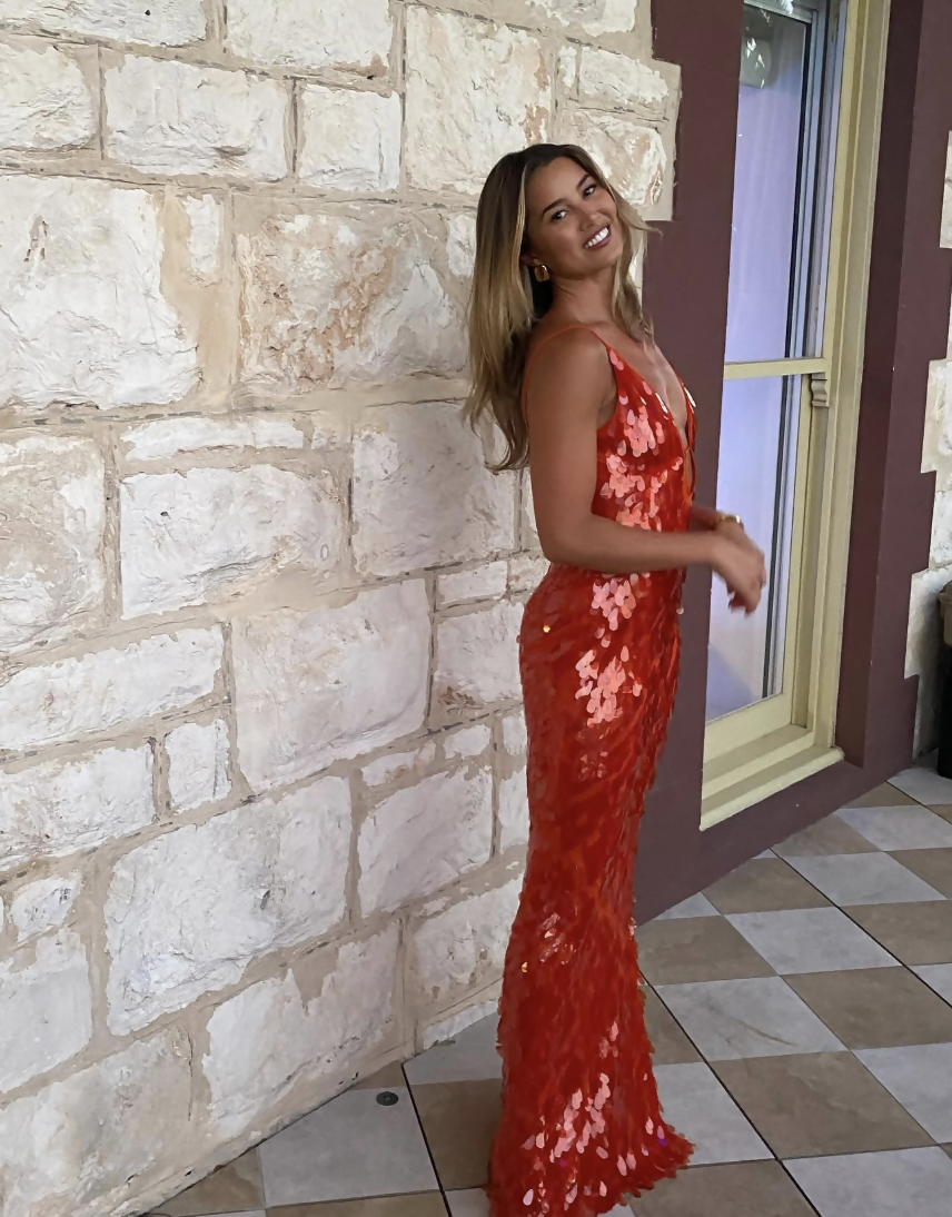 MISHA Sapphire Gown Red