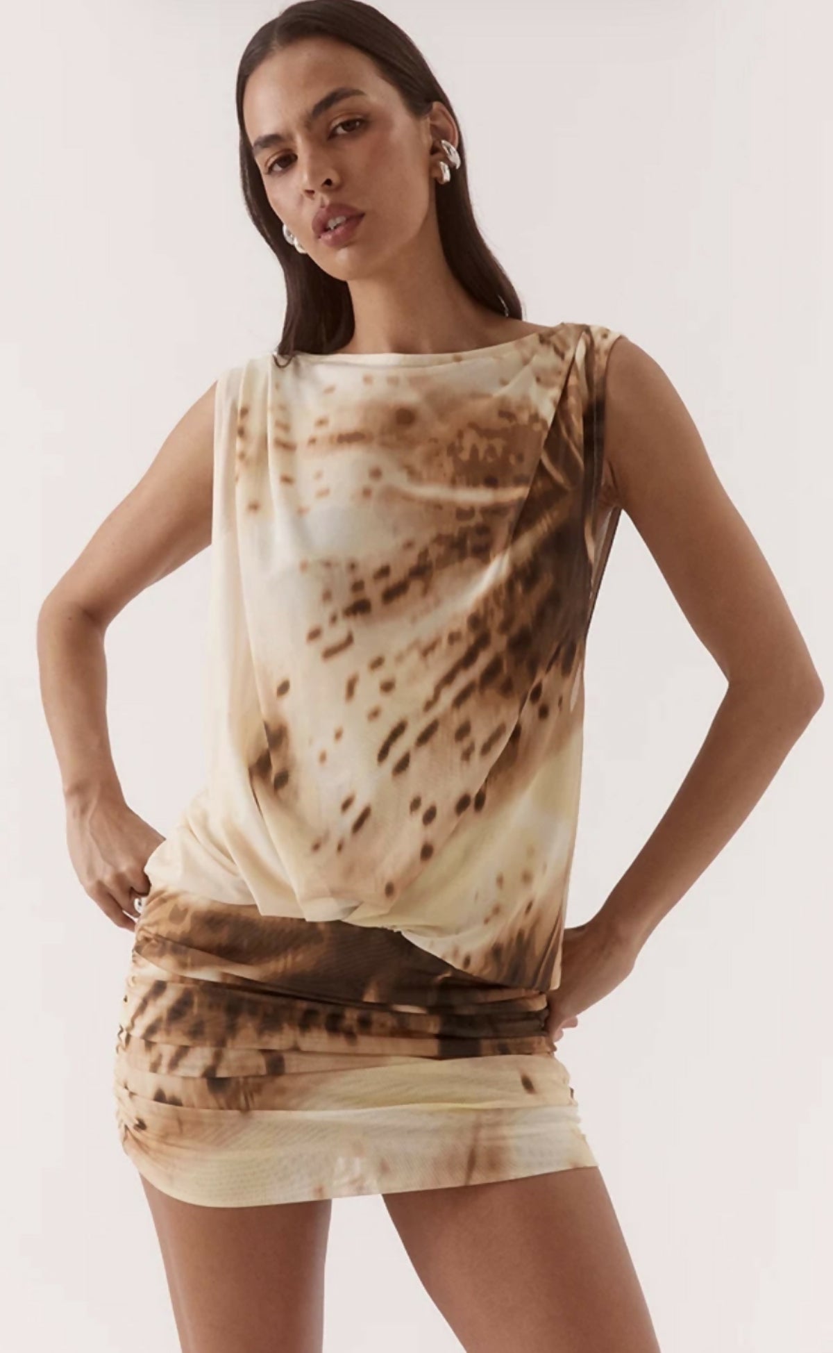 Odette drape mini dress Size 8