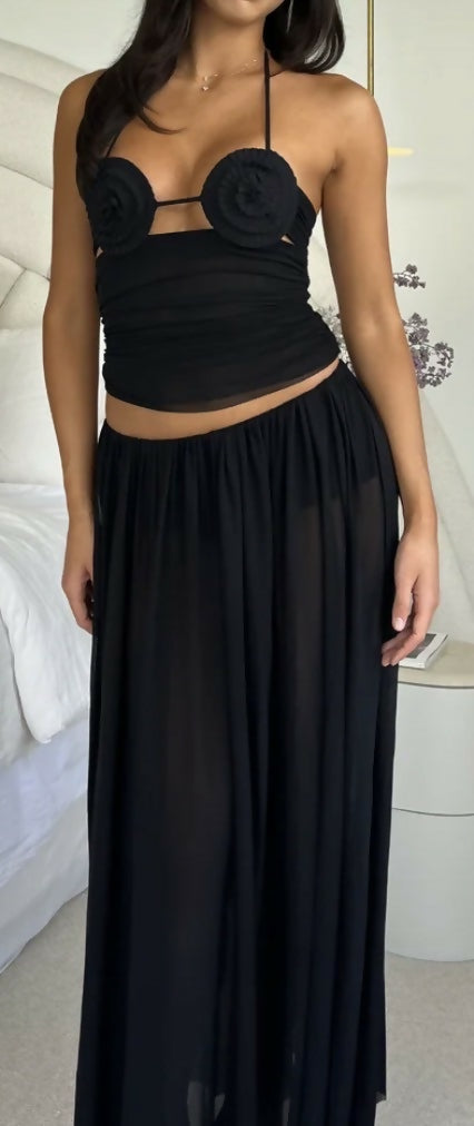 Bec & Bridge Delila Spiral Top and Camilla Maxi Skirt Size 8