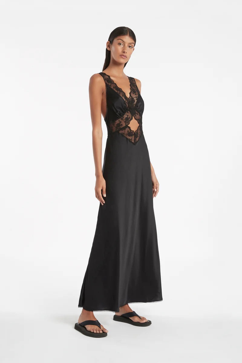 SIR the Label Aries Cut Out Gown Black